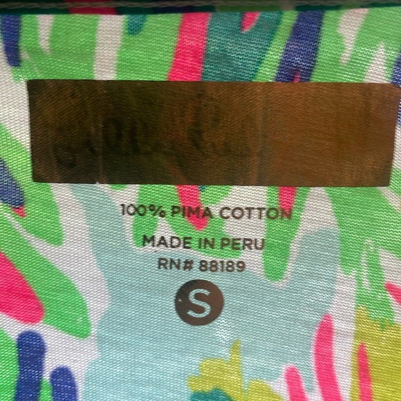 Lilly Pulitzer Pink and Green Coverup Dress - Picture 5 of 7